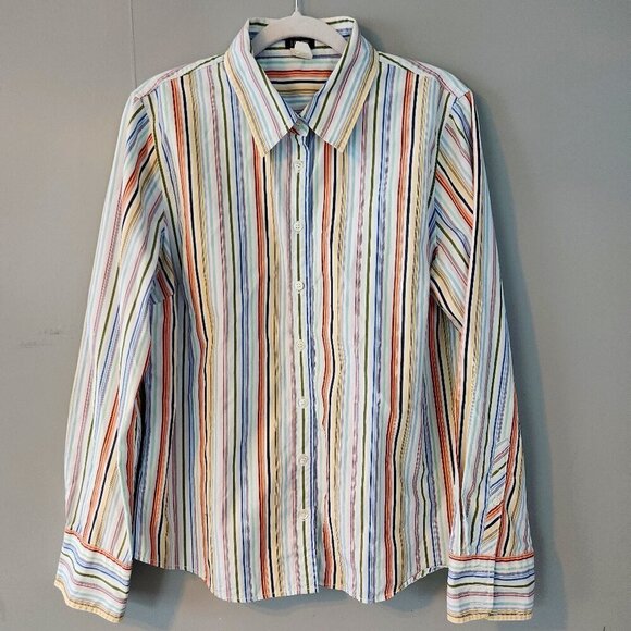 J.Crew Women's Button Down Dress Shirt. Striped. Size Small - Picture 1 of 10